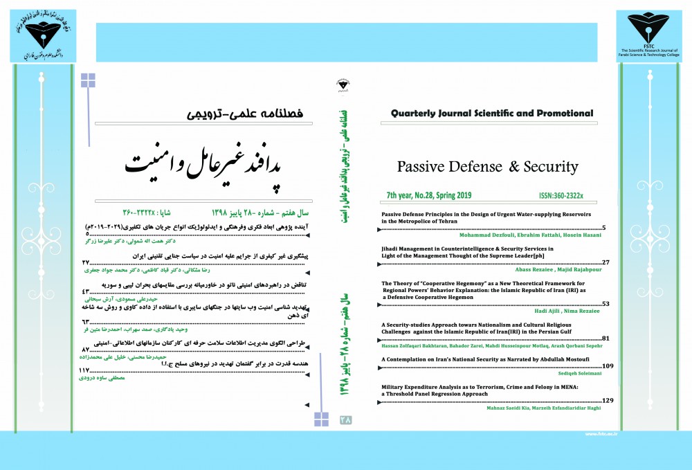 پدافند غیرعامل و امنیت