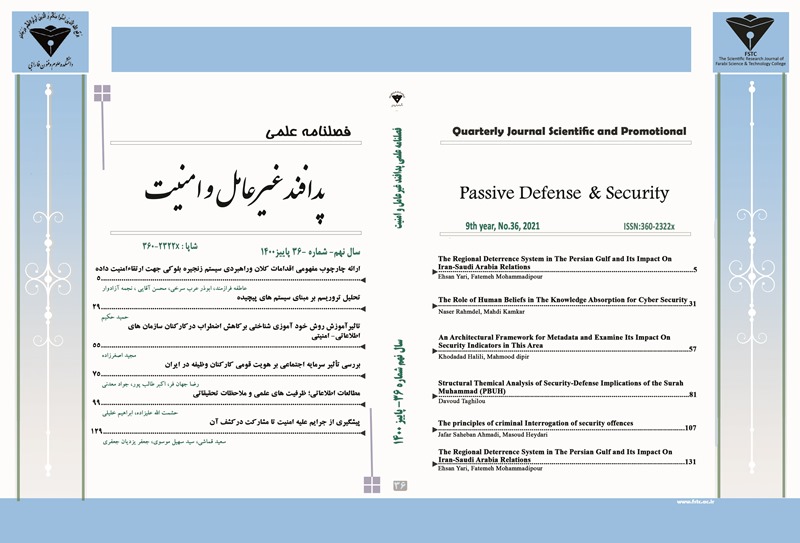پدافند غیرعامل و امنیت