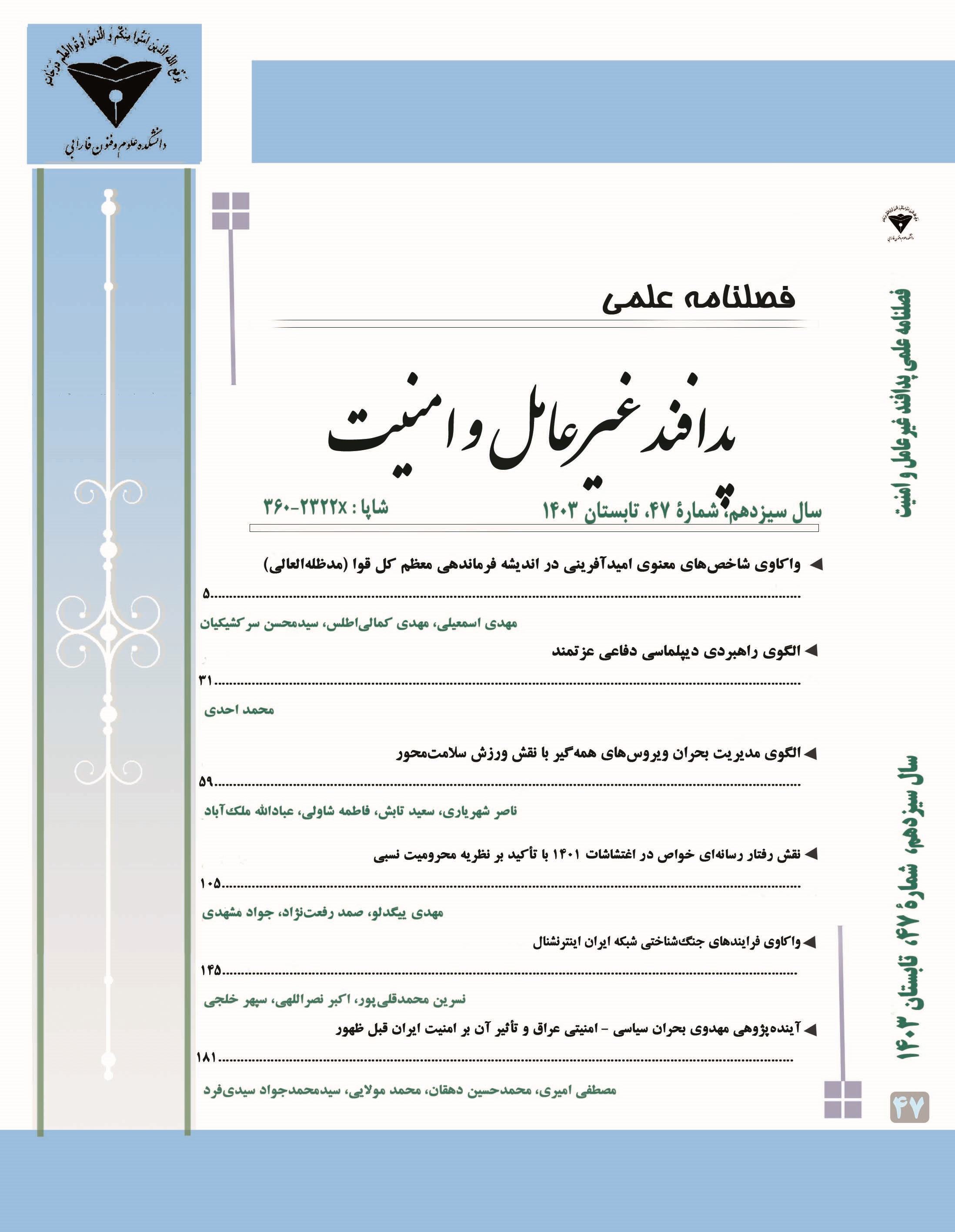 پدافند غیرعامل و امنیت