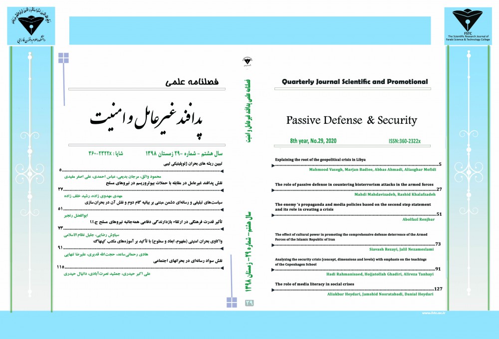پدافند غیرعامل و امنیت