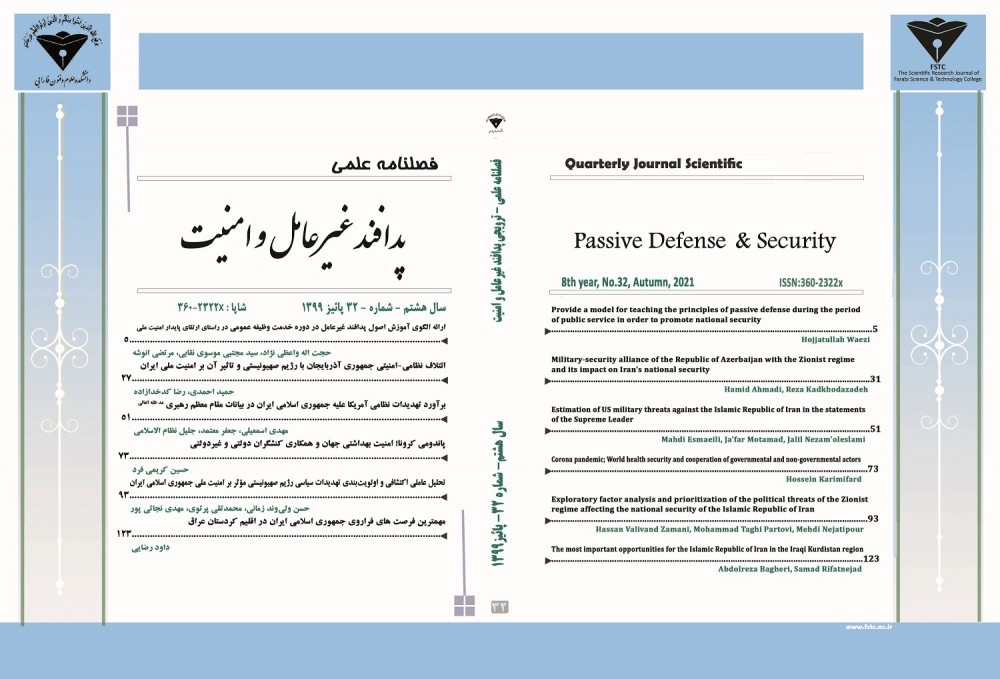 پدافند غیرعامل و امنیت