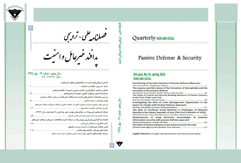پدافند غیرعامل و امنیت