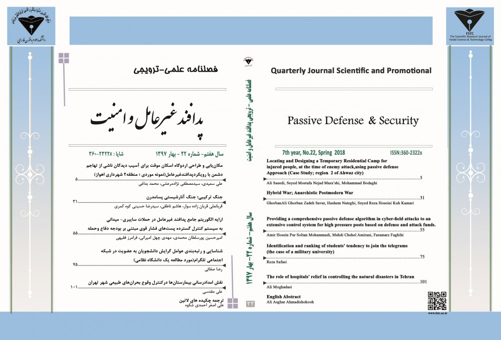 پدافند غیرعامل و امنیت